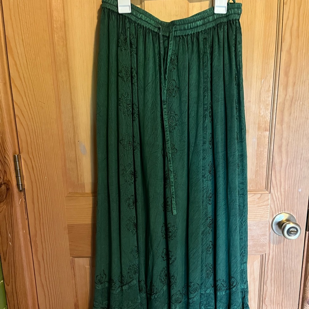 Sakkas maxi green skirt. One size fits all